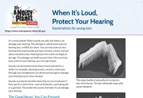 Thumbnail image of pdf with test When It's Loud, Protect Your Hearing.